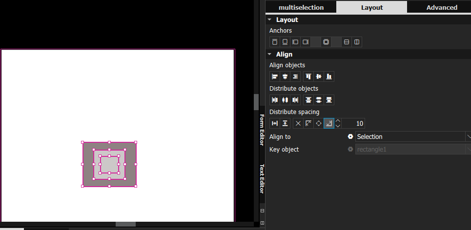 "Aligning sibling items"