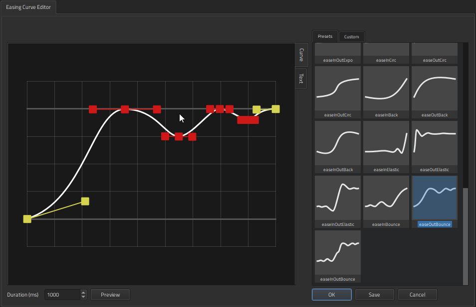 "Easing Curve Editor"