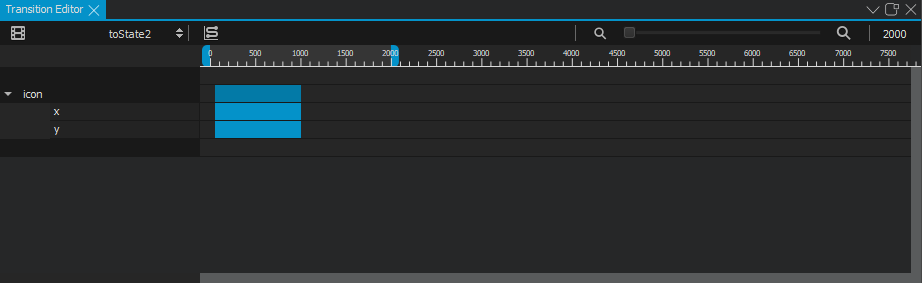 "Transition Editor view"