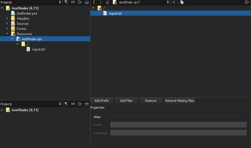 "Editing resource files"