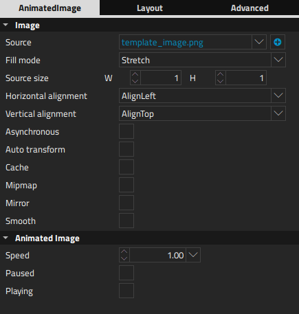 "Animated Image properties"