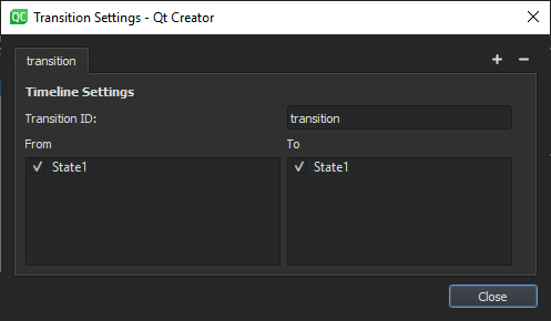 "Transition settings"