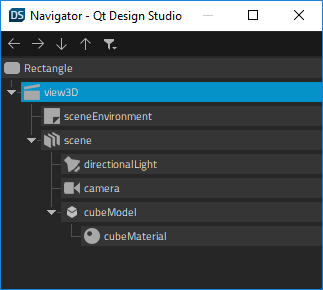 "A View 3D component in the Navigator"