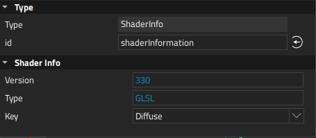 "Shader Info properties"